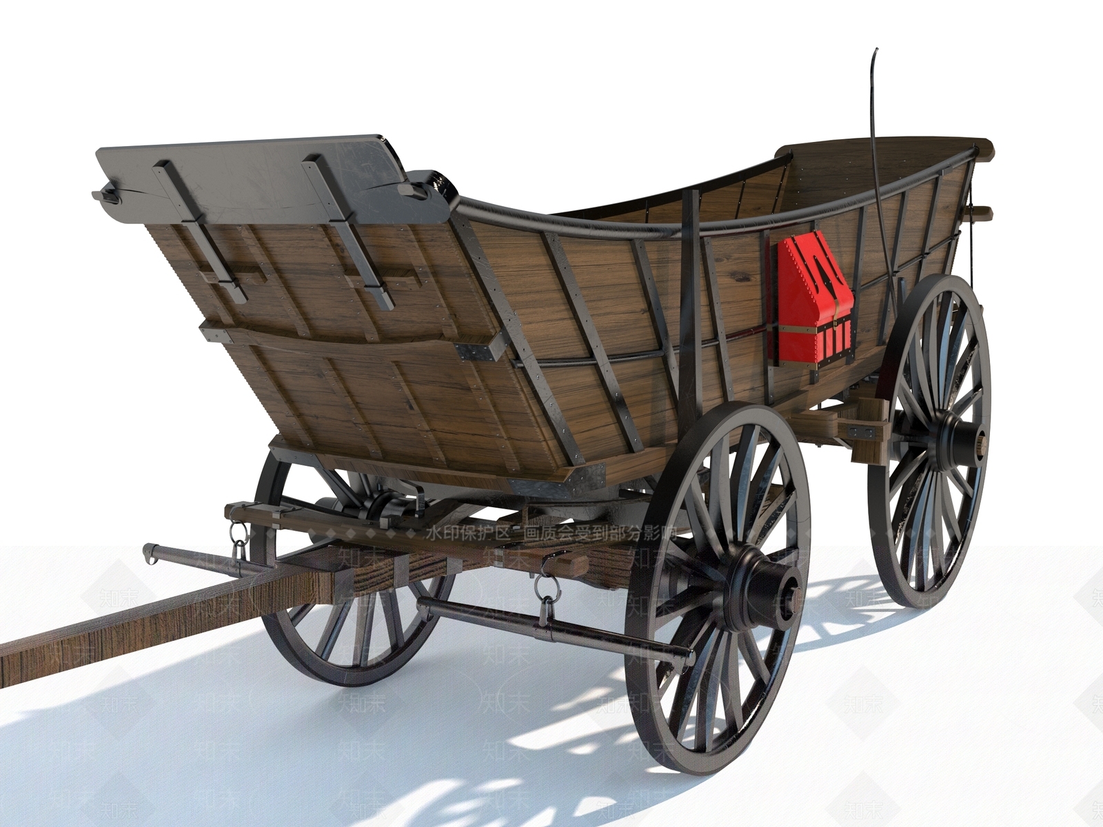 现代马车3D模型下载【ID:1151030207】