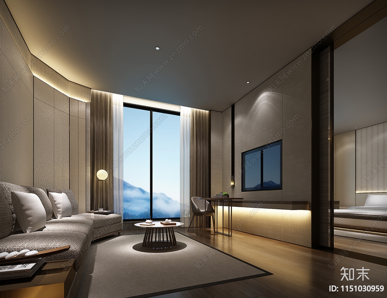禹州嘉酒店套房cad施工图下载【ID:1151030959】