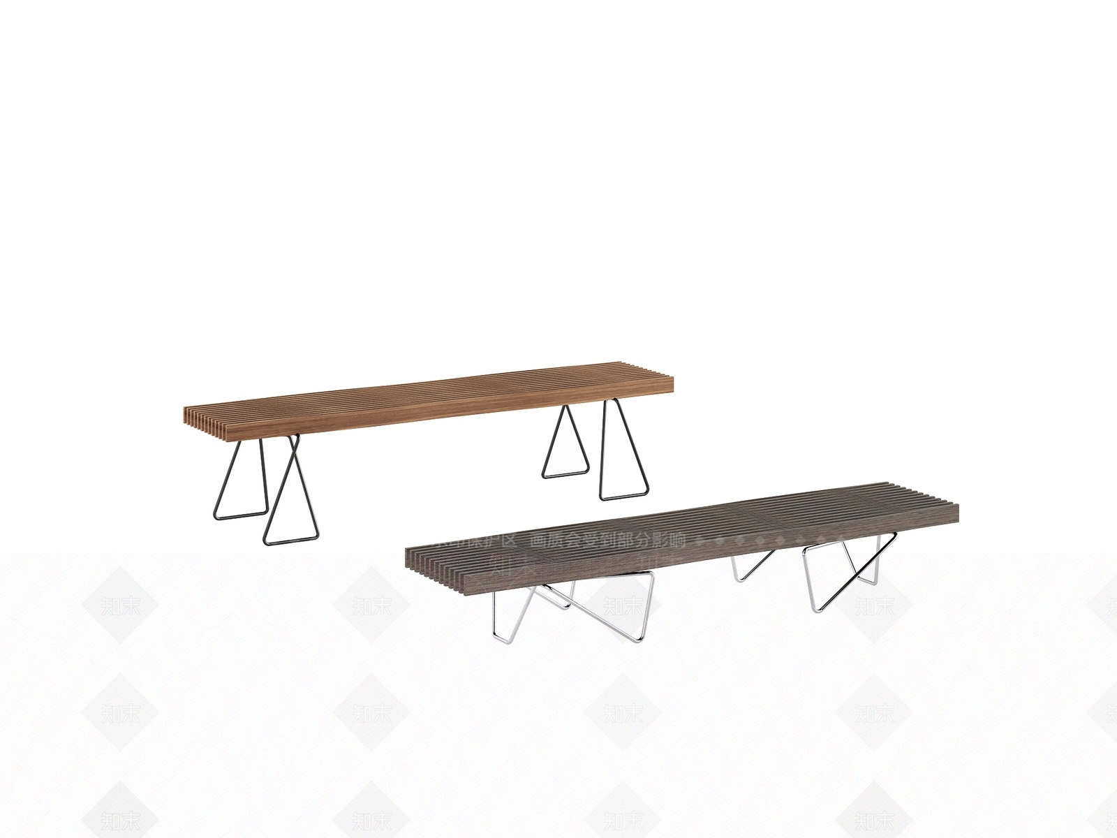 现代床尾凳3D模型下载【ID:1151036289】