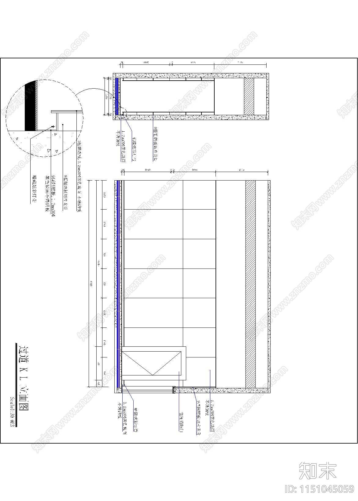 KTV室内cad施工图下载【ID:1151045059】