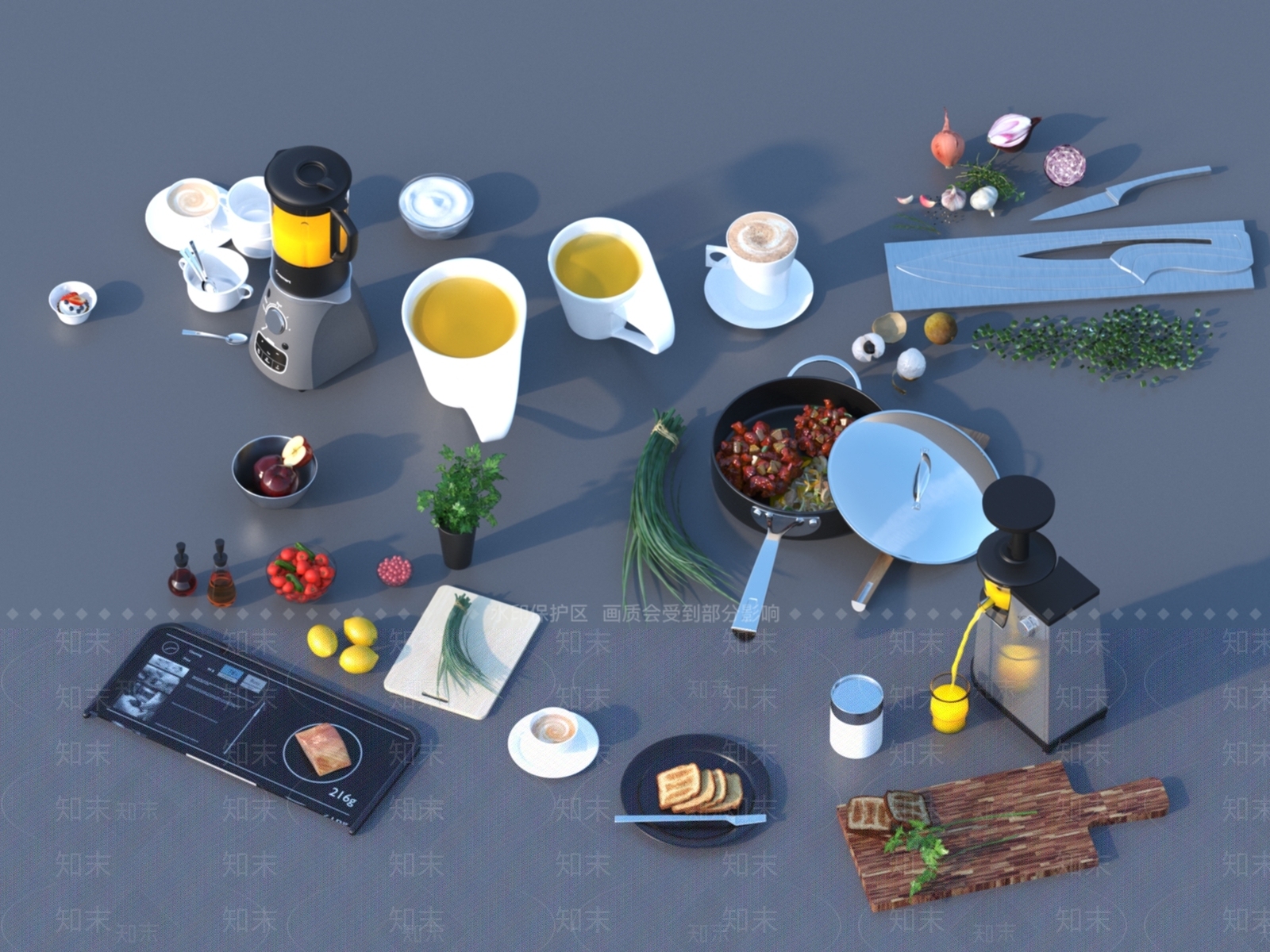 榨汁机3D模型下载【ID:1151046790】