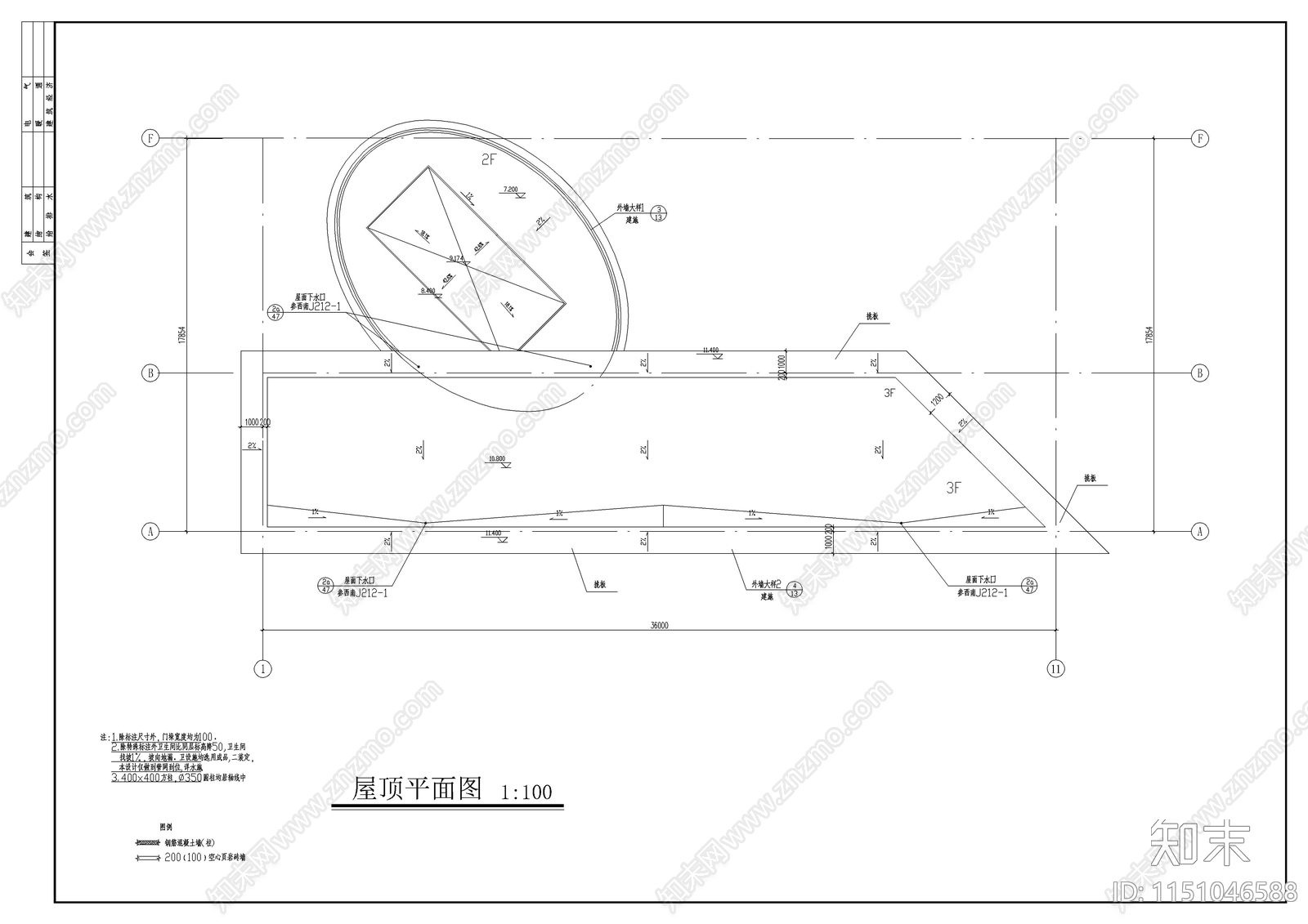 娱乐会所建筑cad施工图下载【ID:1151046588】