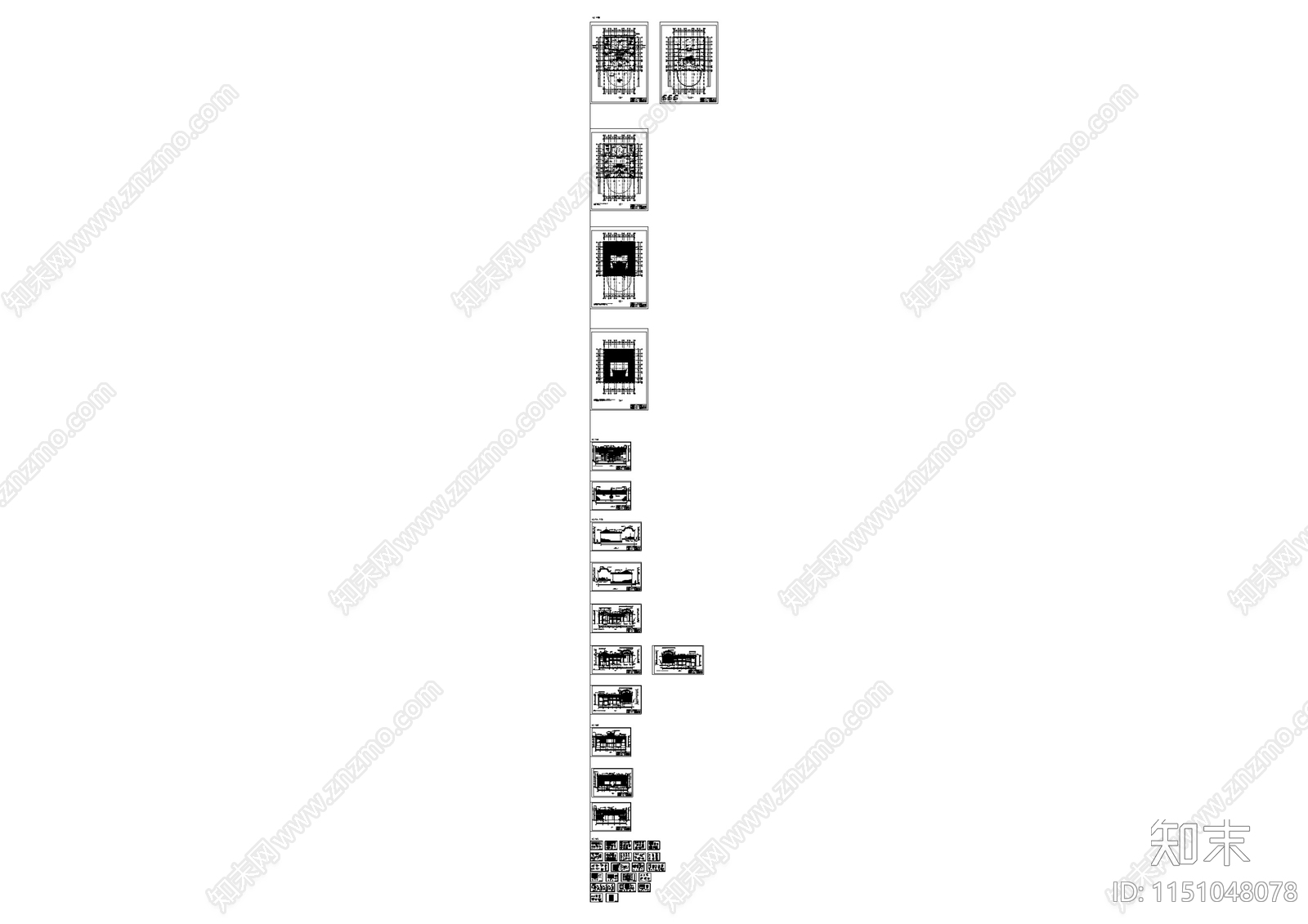 重庆长寿聂氏古宗祠保护修缮建筑cad施工图下载【ID:1151048078】