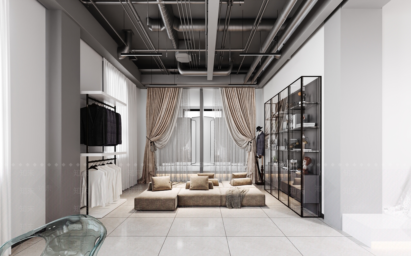 现代婚纱摄影店3D模型下载【ID:1151055128】