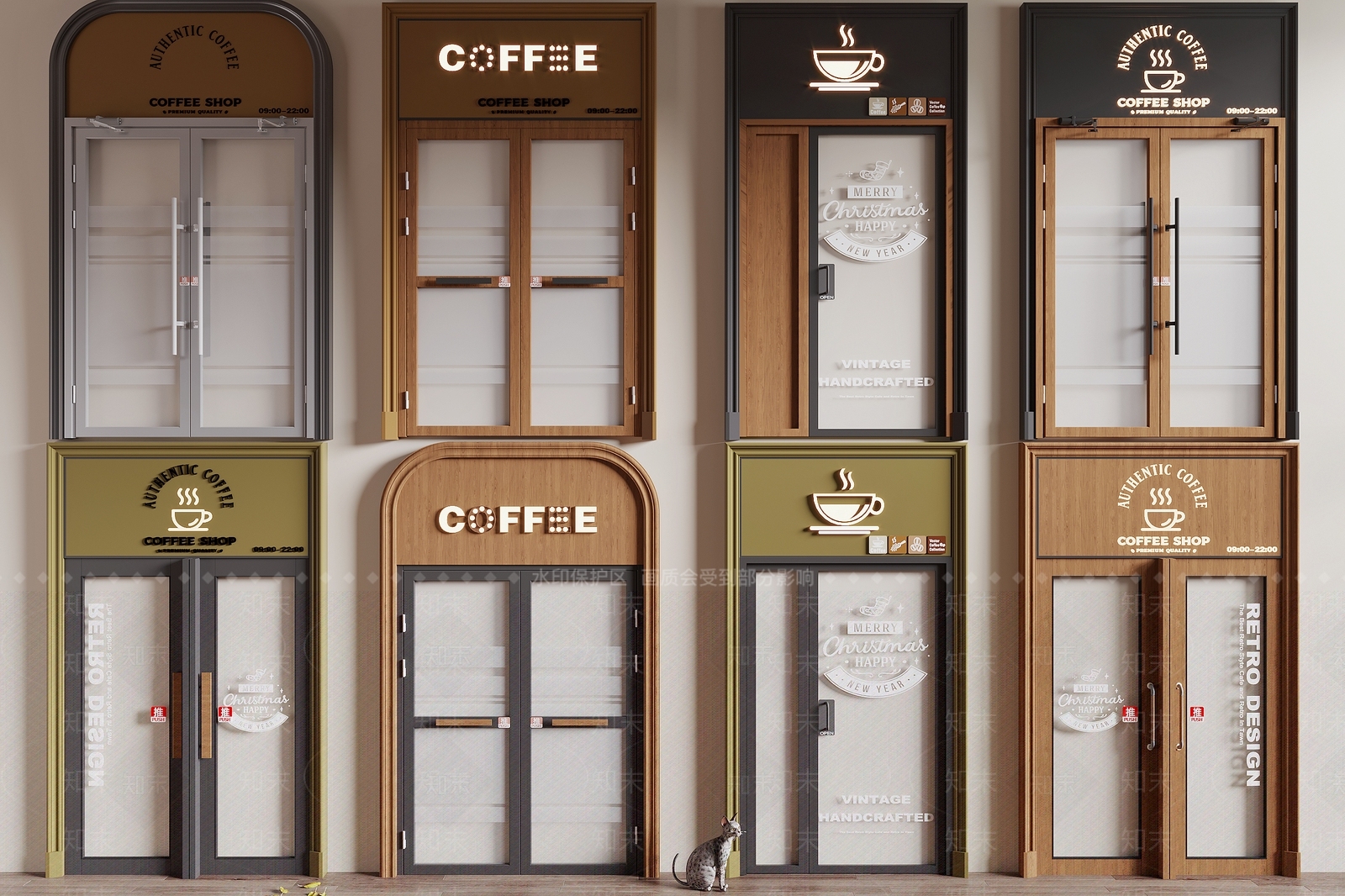 欧式玻璃门SU模型下载【ID:1151054305】