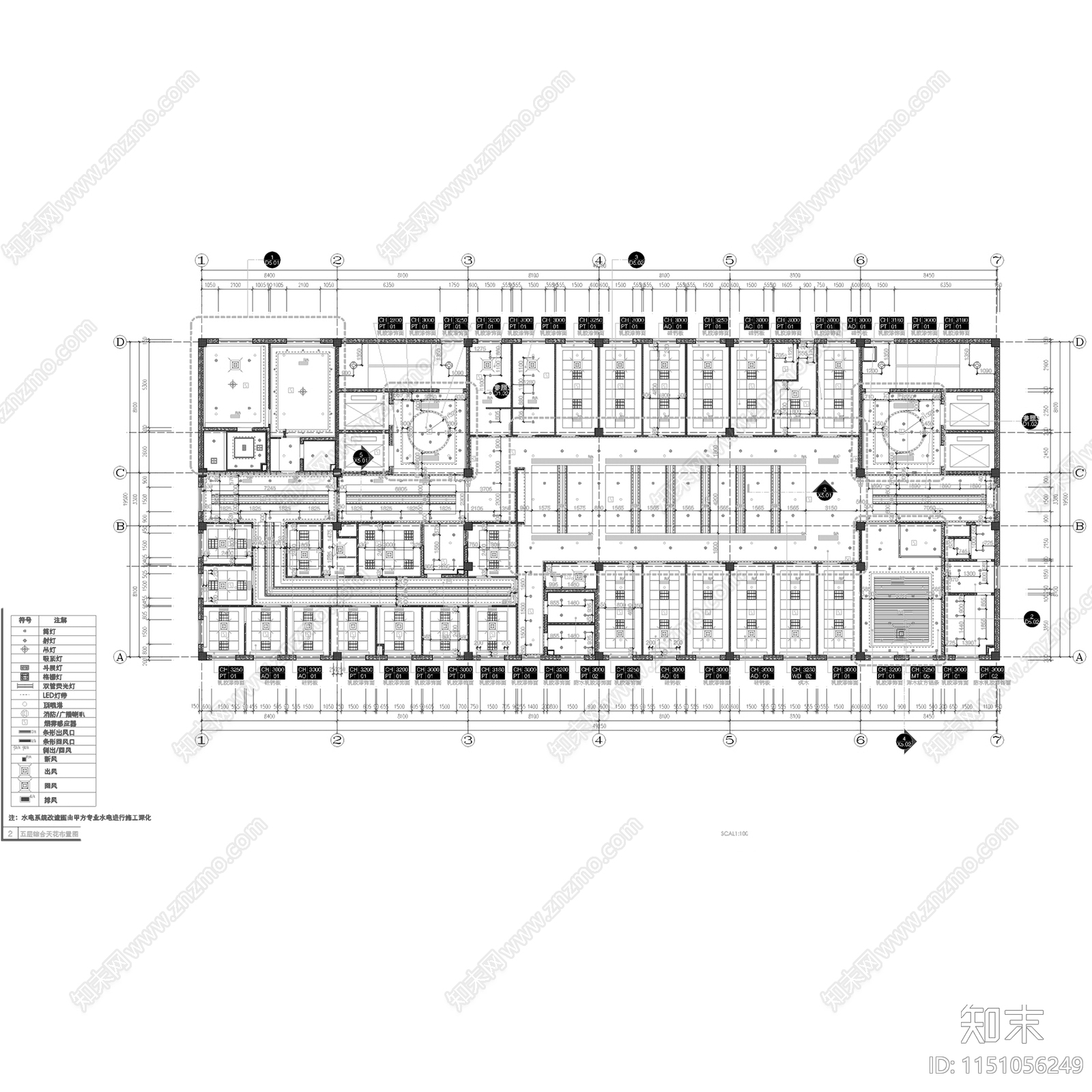 内蒙通辽市医院体检中心室内cad施工图下载【ID:1151056249】