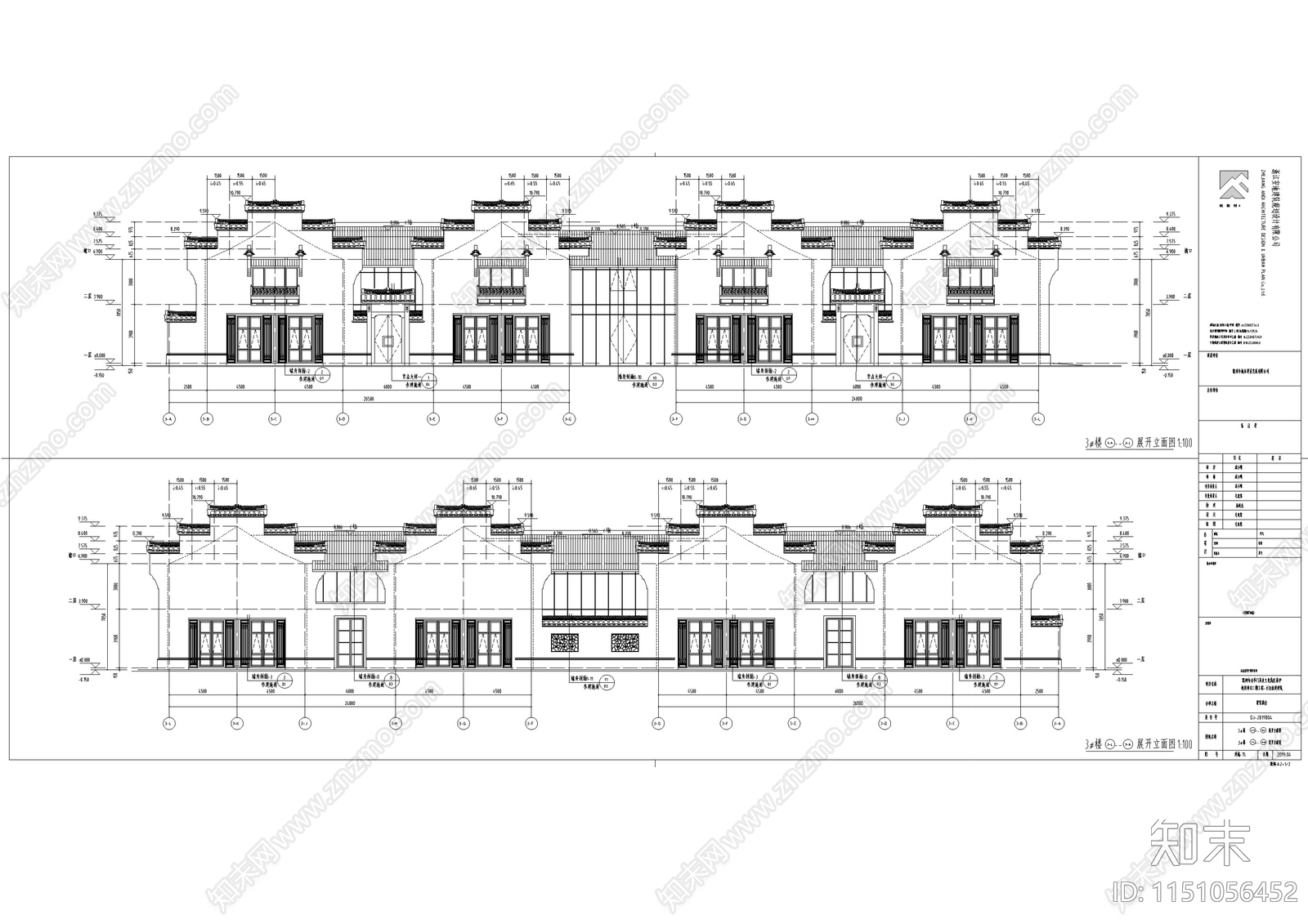 衢州市历史文化街区保护建筑cad施工图下载【ID:1151056452】