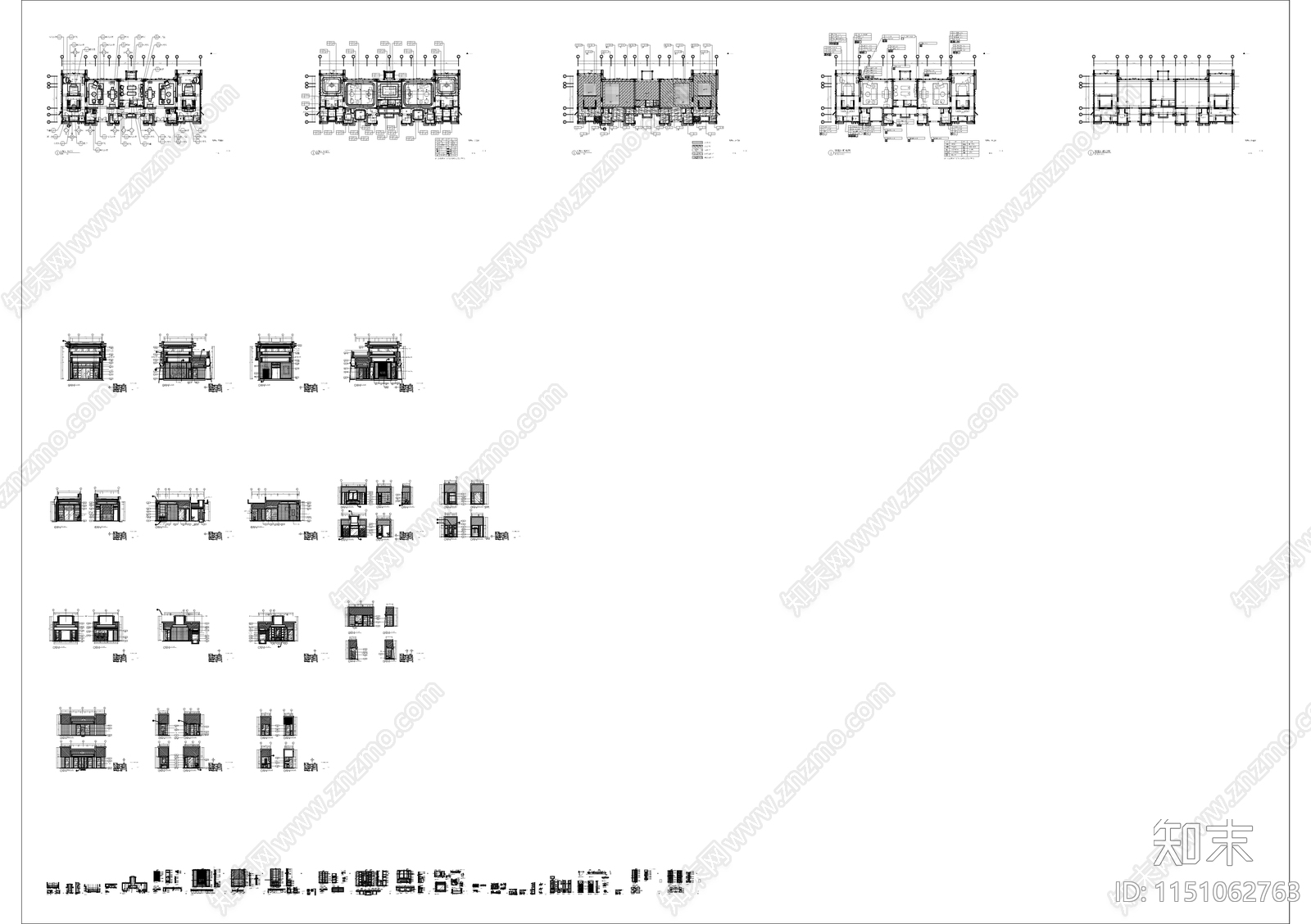 别墅室内cad施工图下载【ID:1151062763】