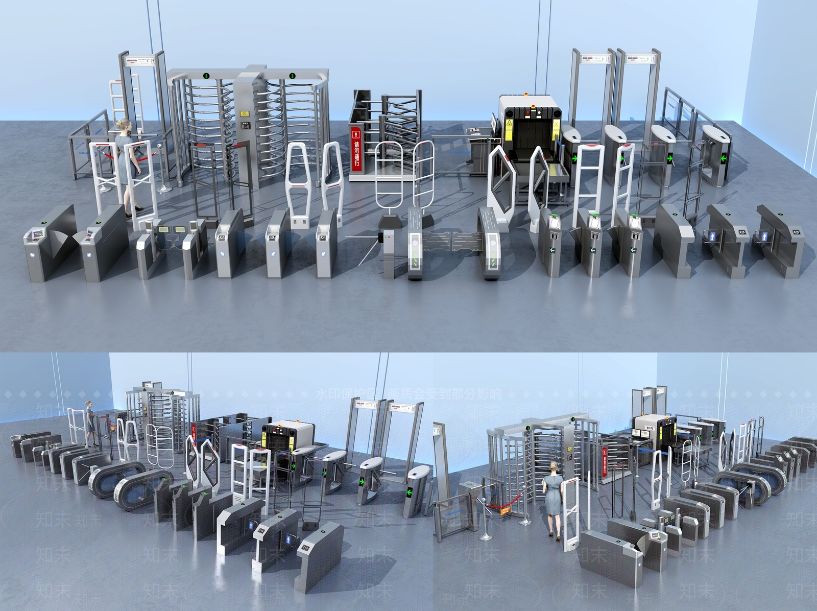 摆闸SU模型下载【ID:1151076143】