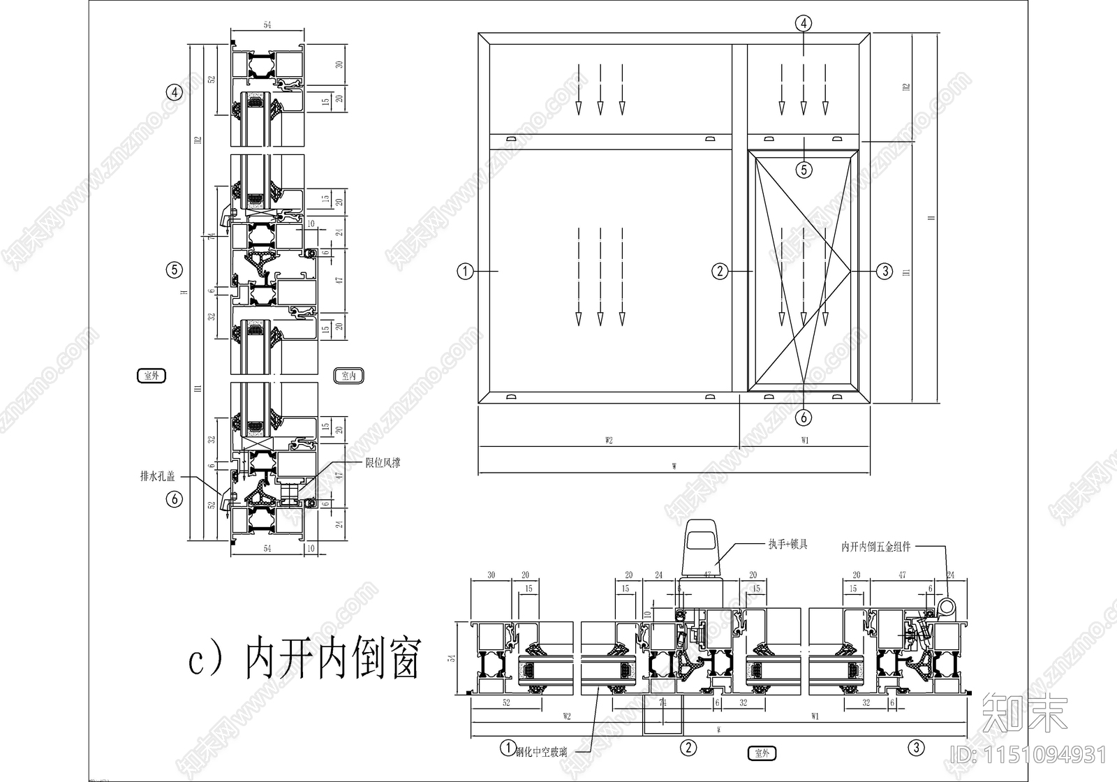 160套平开门cad施工图下载【ID:1151094931】