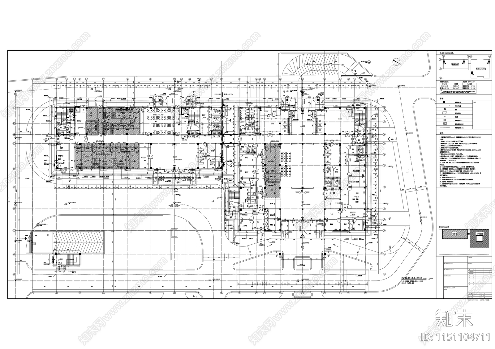 妇幼保健院建筑图纸cad施工图下载【ID:1151104711】