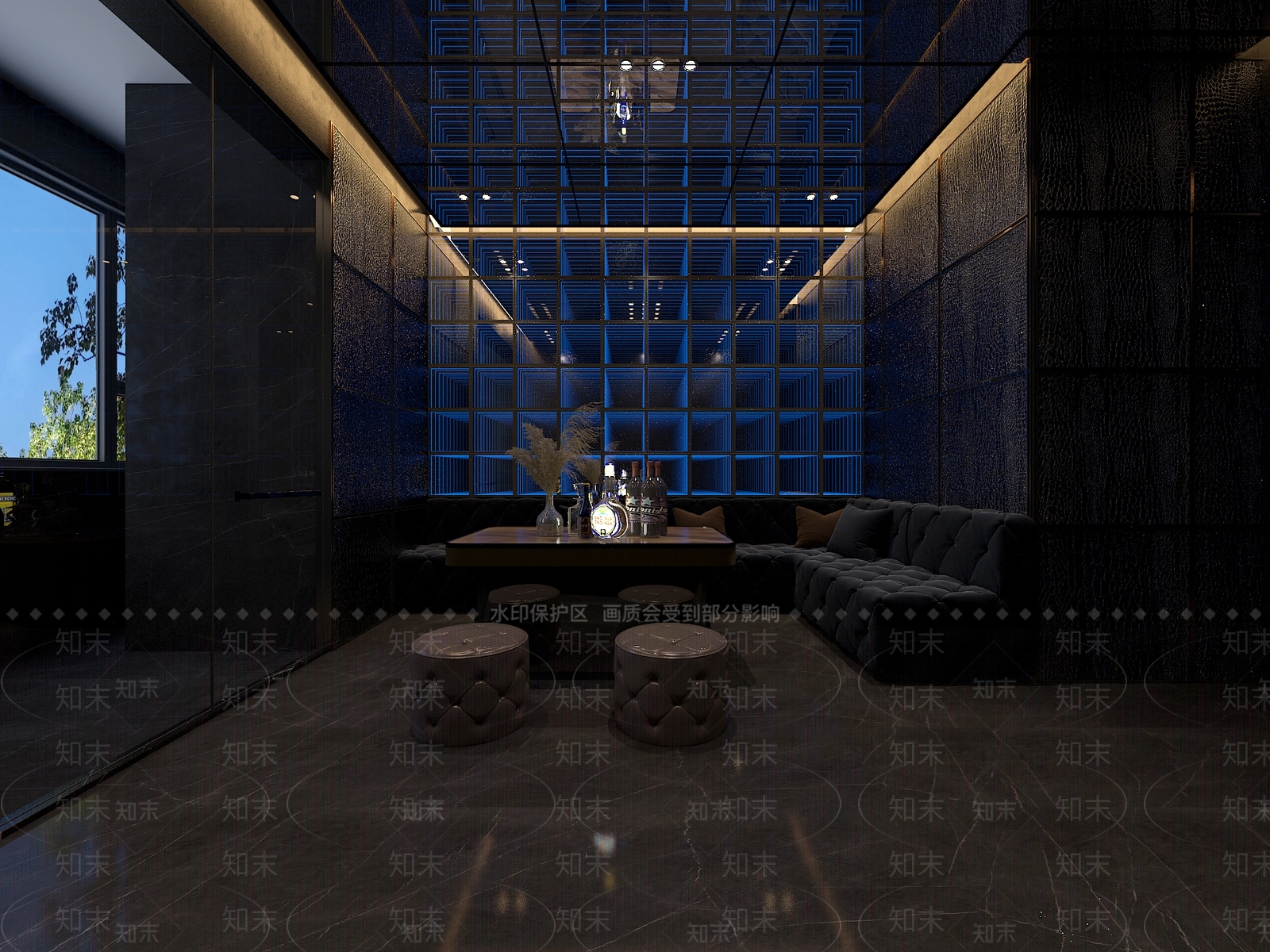 现代KTV会所包厢3D模型下载【ID:1151111149】