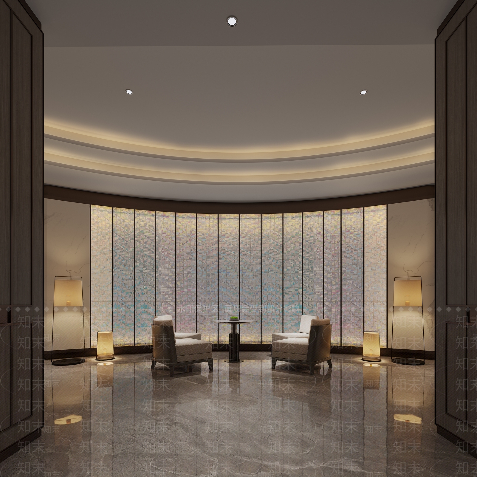 现代酒店休息区3D模型下载【ID:1151118095】