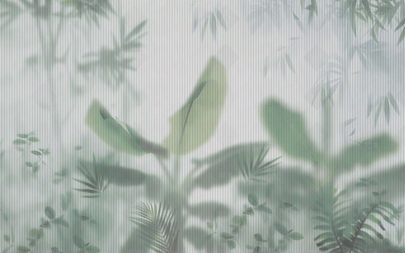 植物艺术橱窗磨砂玻璃贴图下载【ID:1195386109】