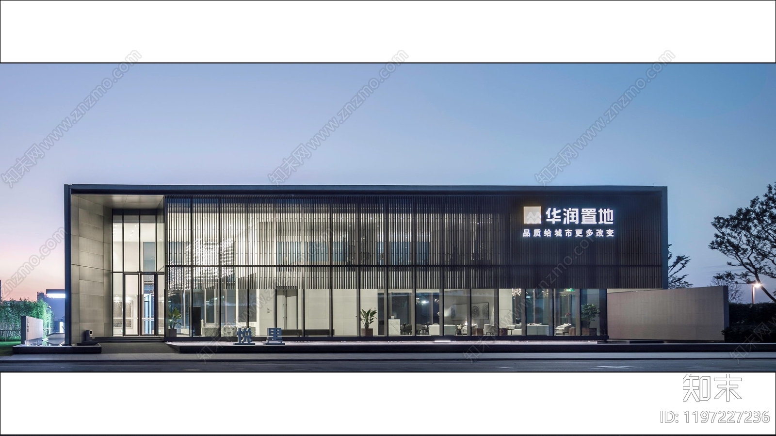 新中式现代示范区景观下载【ID:1197227236】