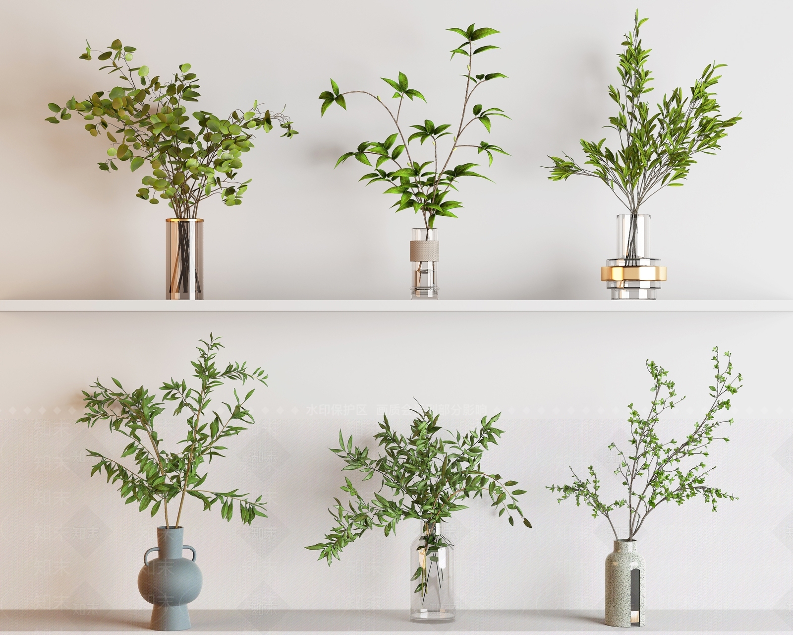 水生植物3D模型下载【ID:1151128851】