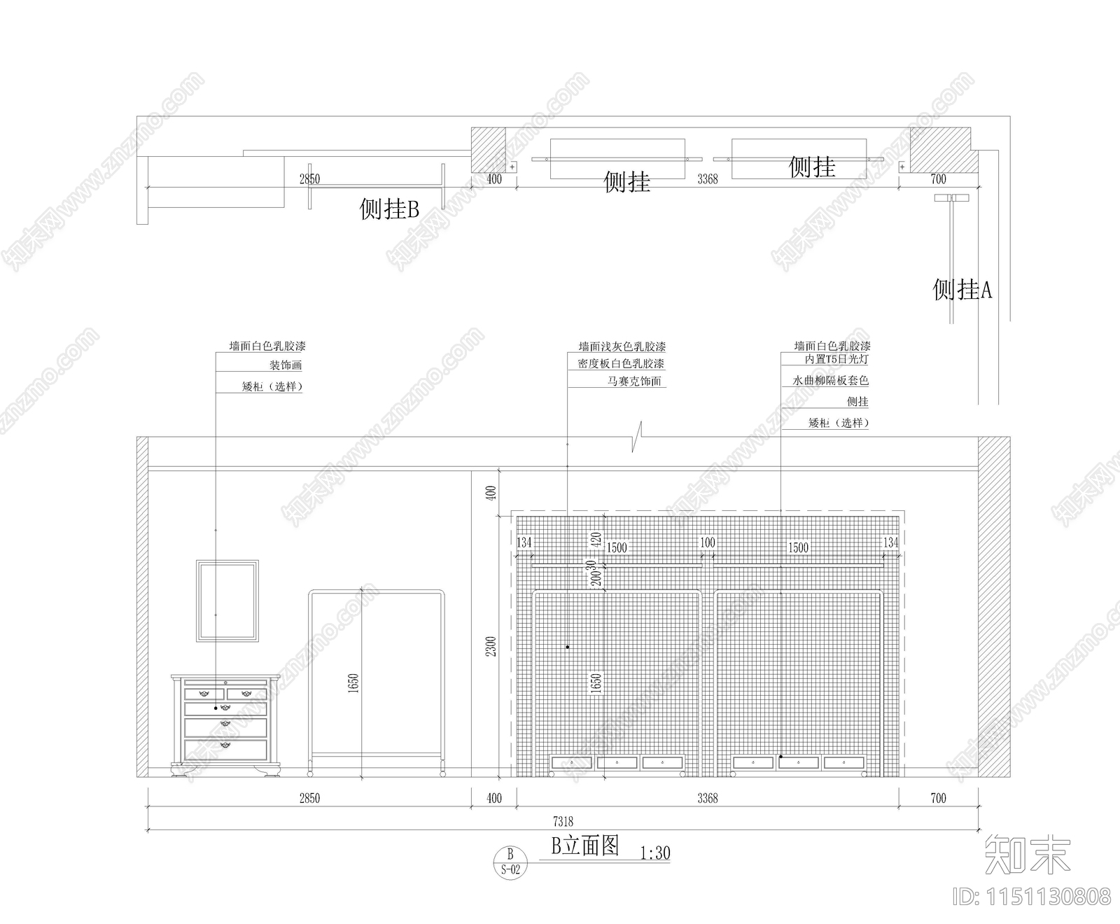 160平服装店cad施工图下载【ID:1151130808】