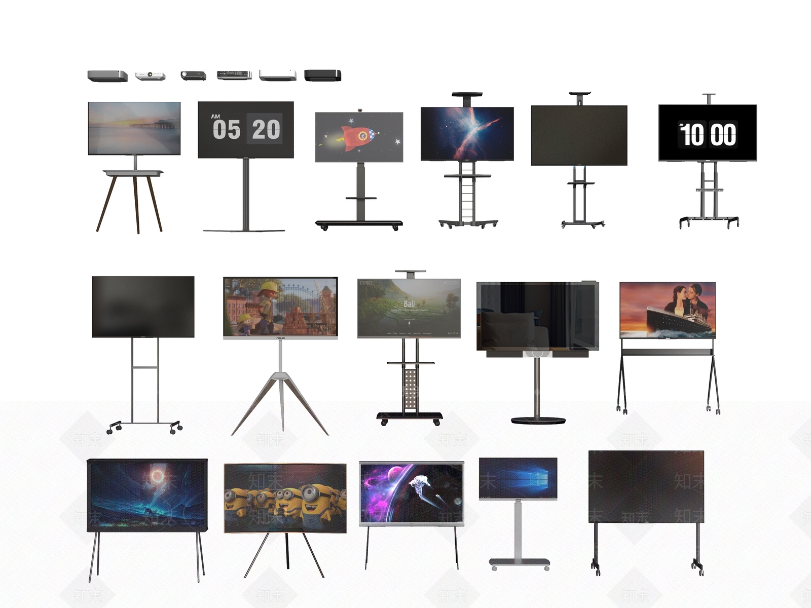 电视机SU模型下载【ID:1151132294】