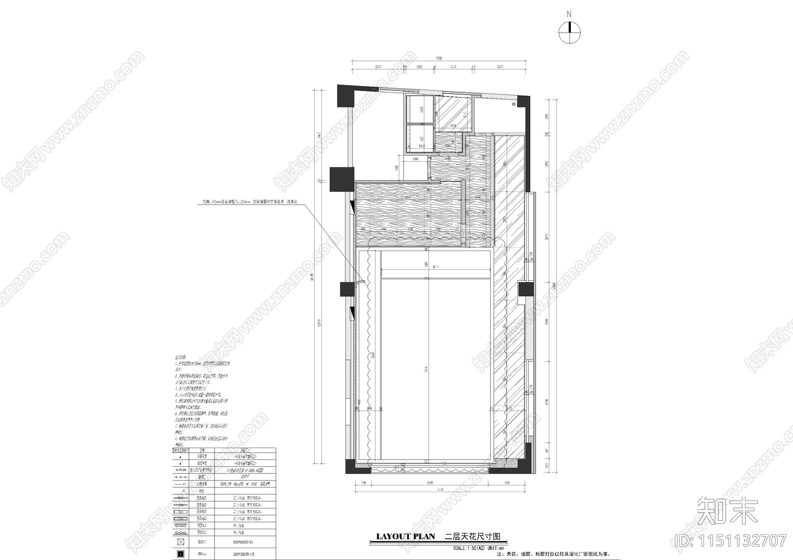 悦湖营销中心cad施工图下载【ID:1151132707】