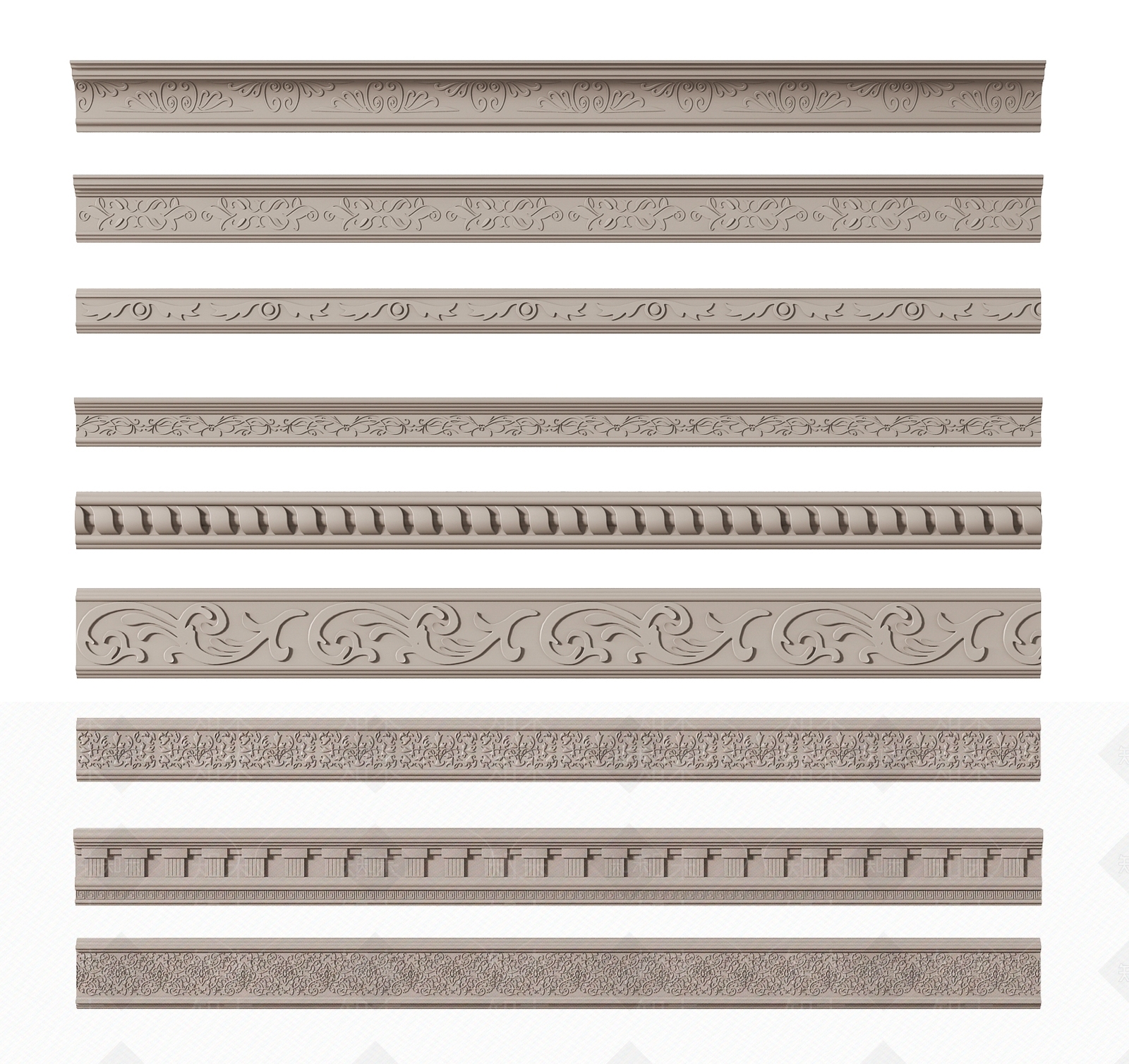 简欧顶角线3D模型下载【ID:1151136683】