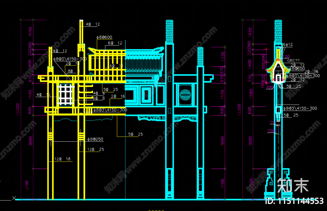 2024超全中式古建筑图库施工图下载【ID:1151144553】