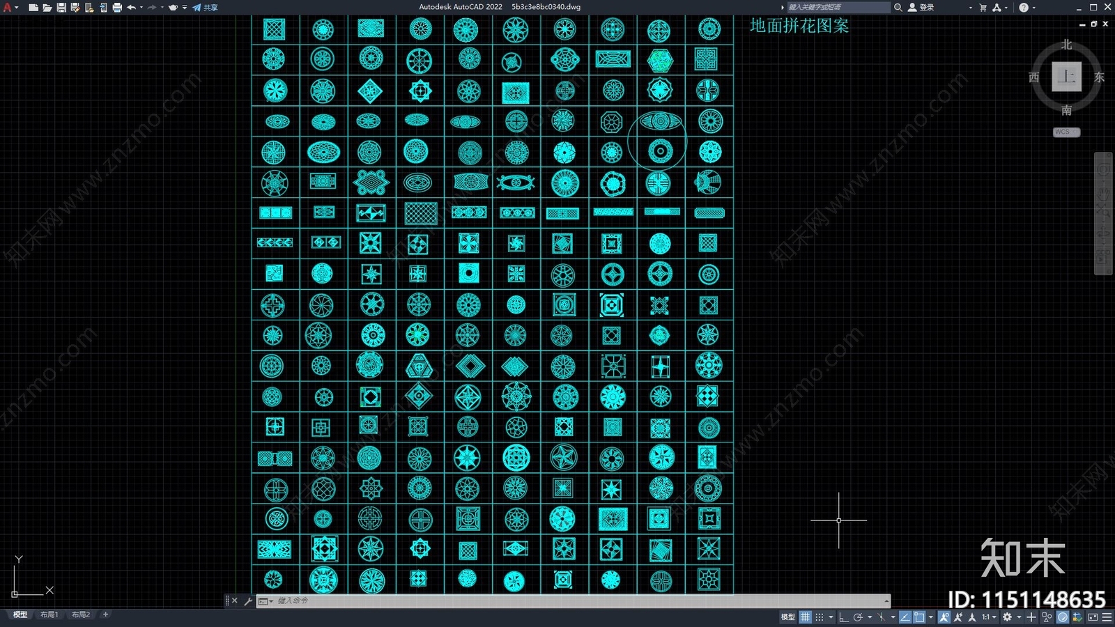 地面拼花施工图下载【ID:1151148635】