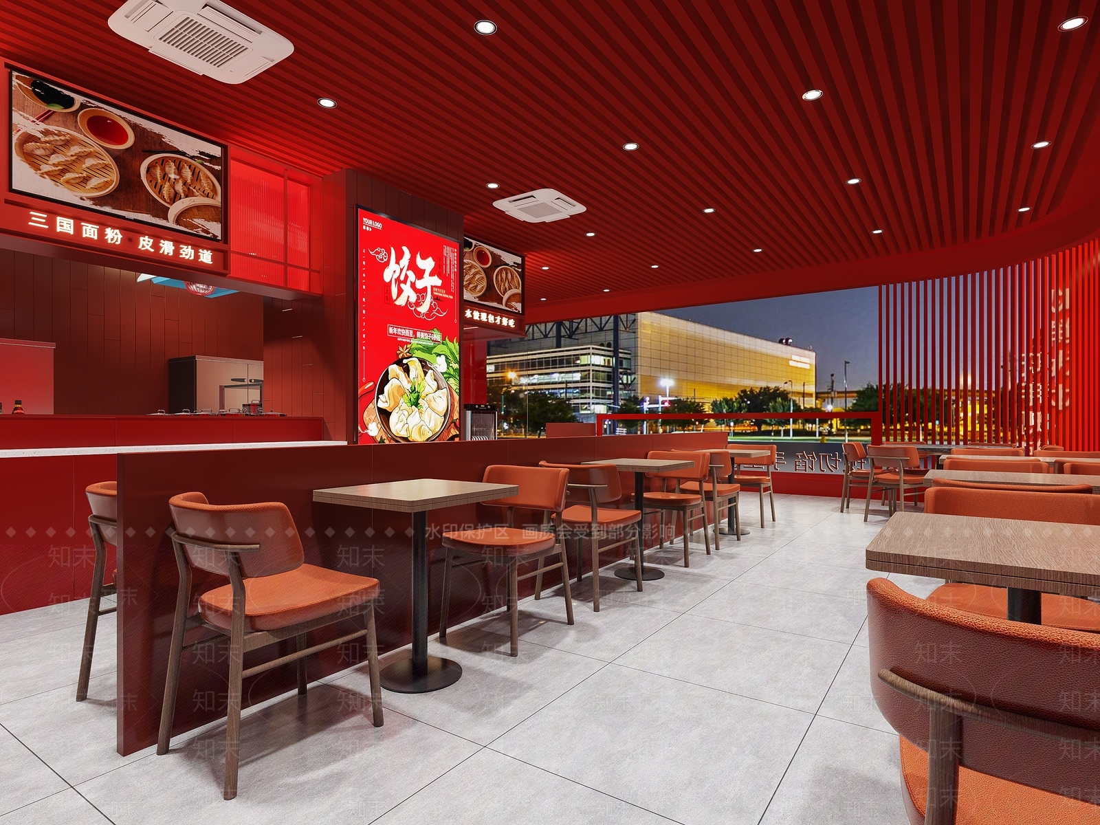 现代快餐店3D模型下载【ID:1214254306】