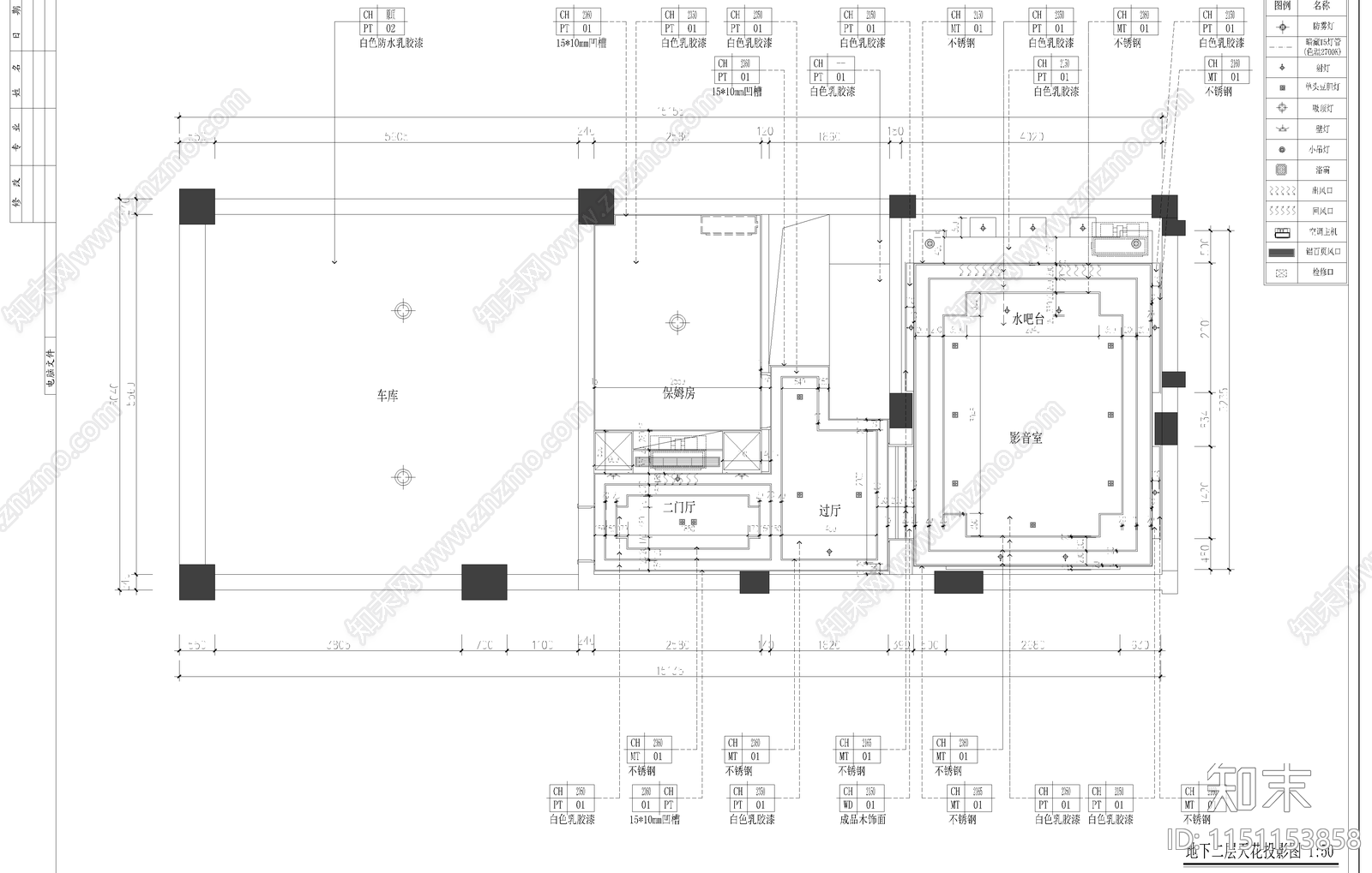 中式别墅cad施工图下载【ID:1151153858】