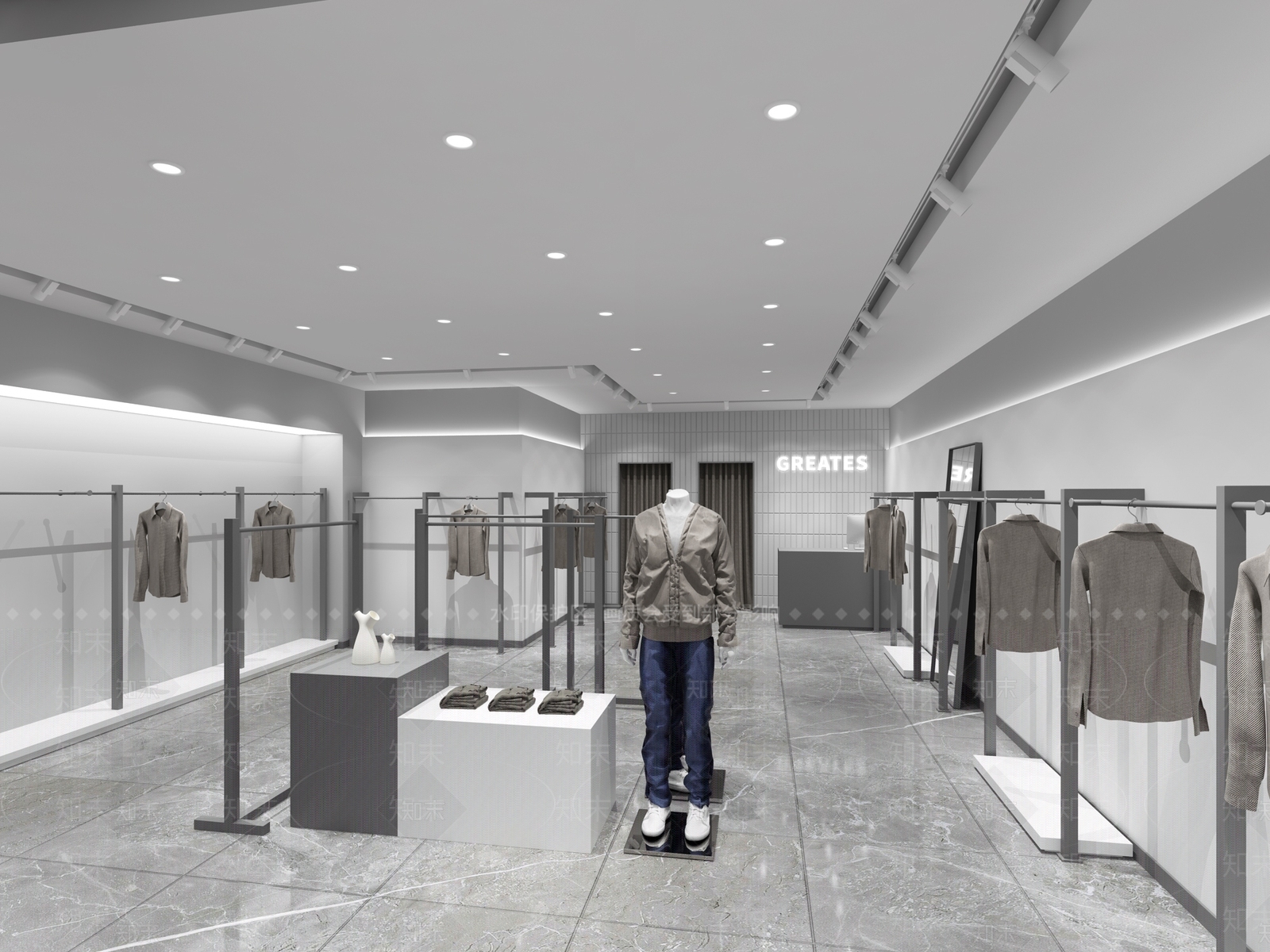 现代服装店3D模型下载【ID:1151161298】
