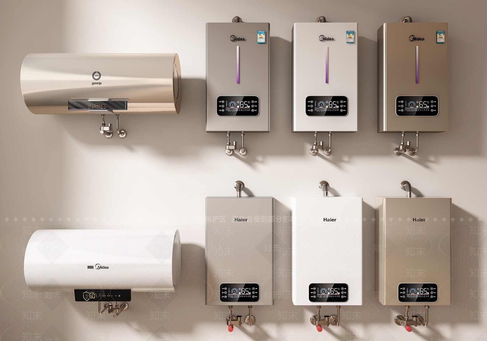 燃气热水器SU模型下载【ID:1151162601】