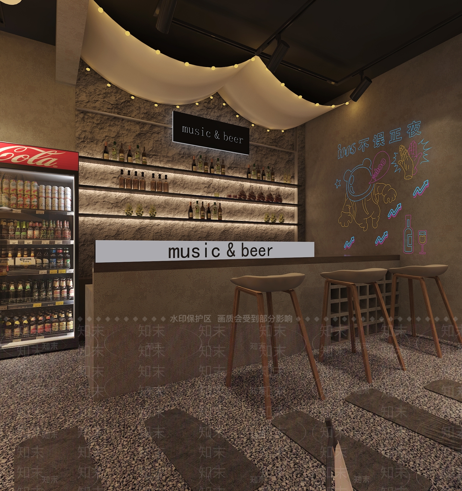 现代露营风小酒馆3D模型下载【ID:1151166751】