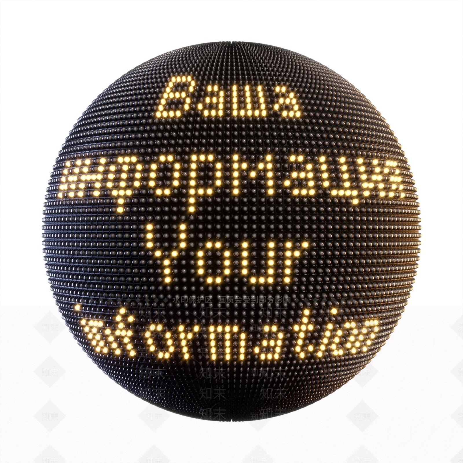 现代LED灯3D模型下载【ID:1151175387】