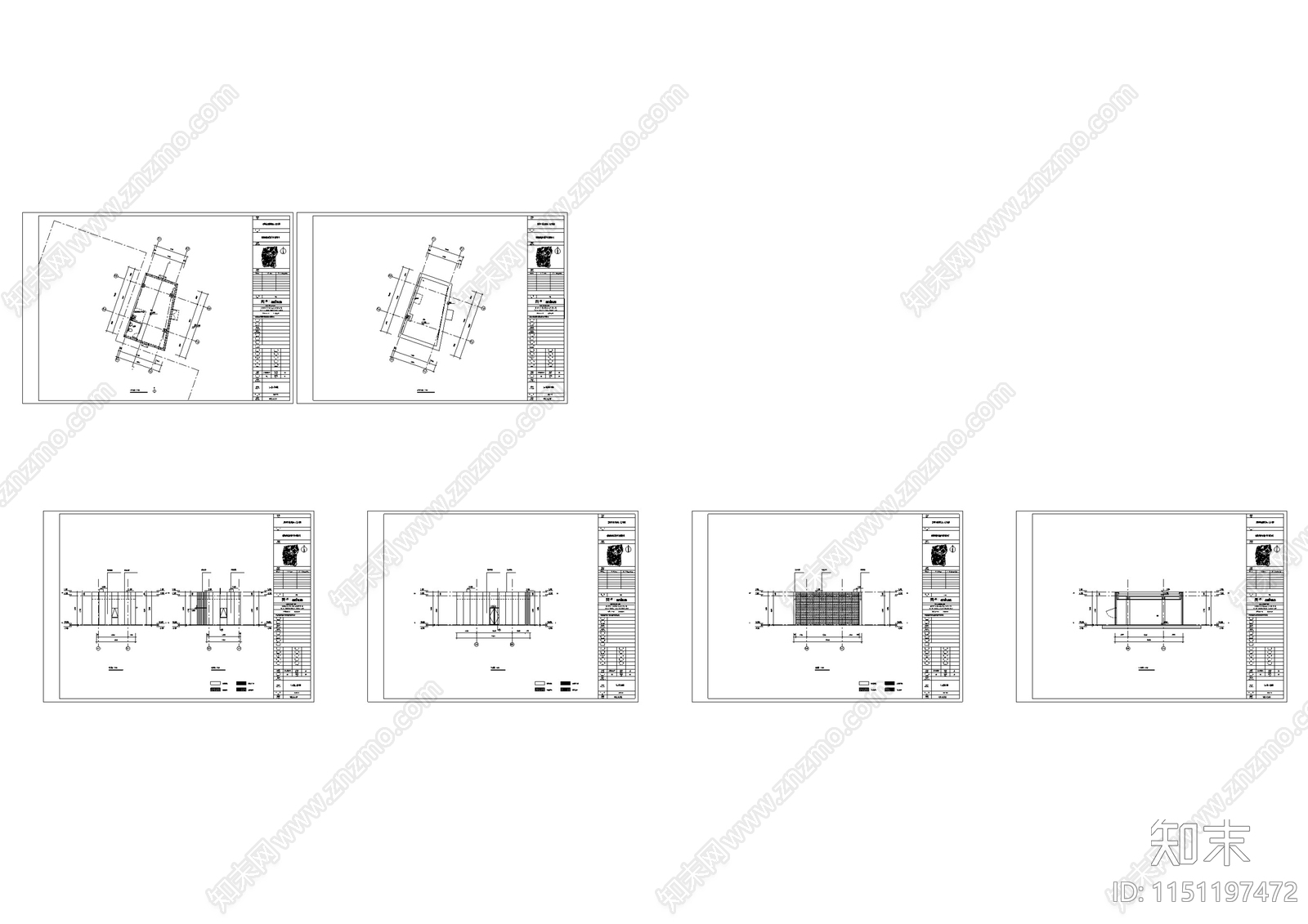 历史文化街区景观cad施工图下载【ID:1151197472】