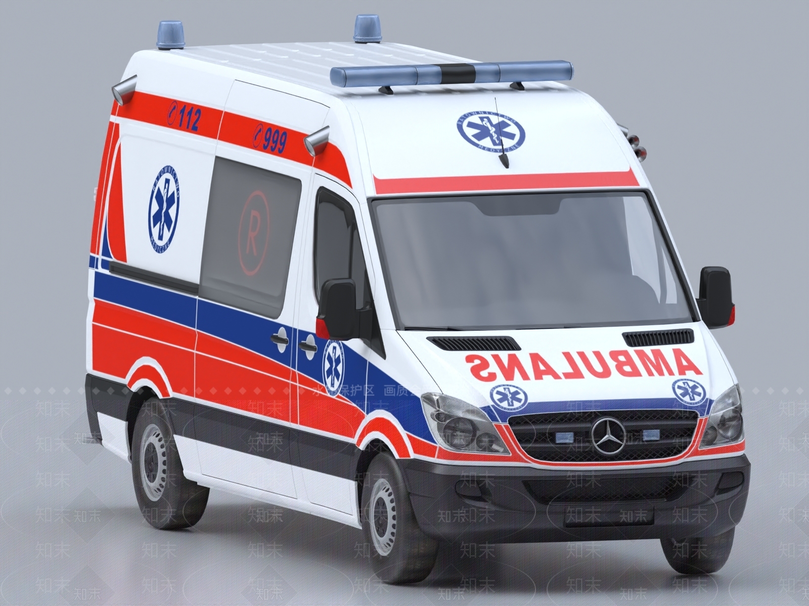 救护车3D模型下载【ID:1151209525】