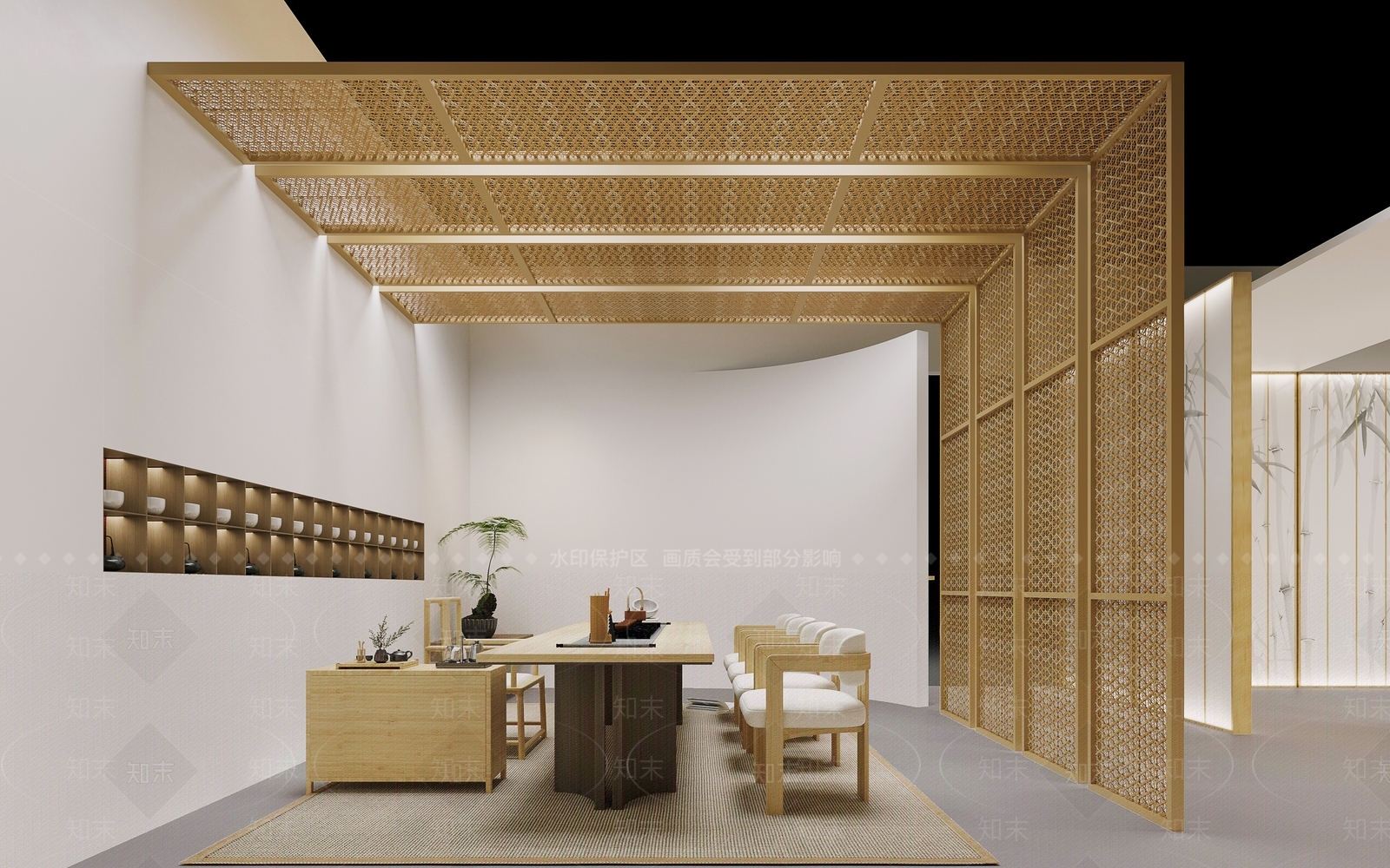 中式售楼处3D模型下载【ID:1214255581】
