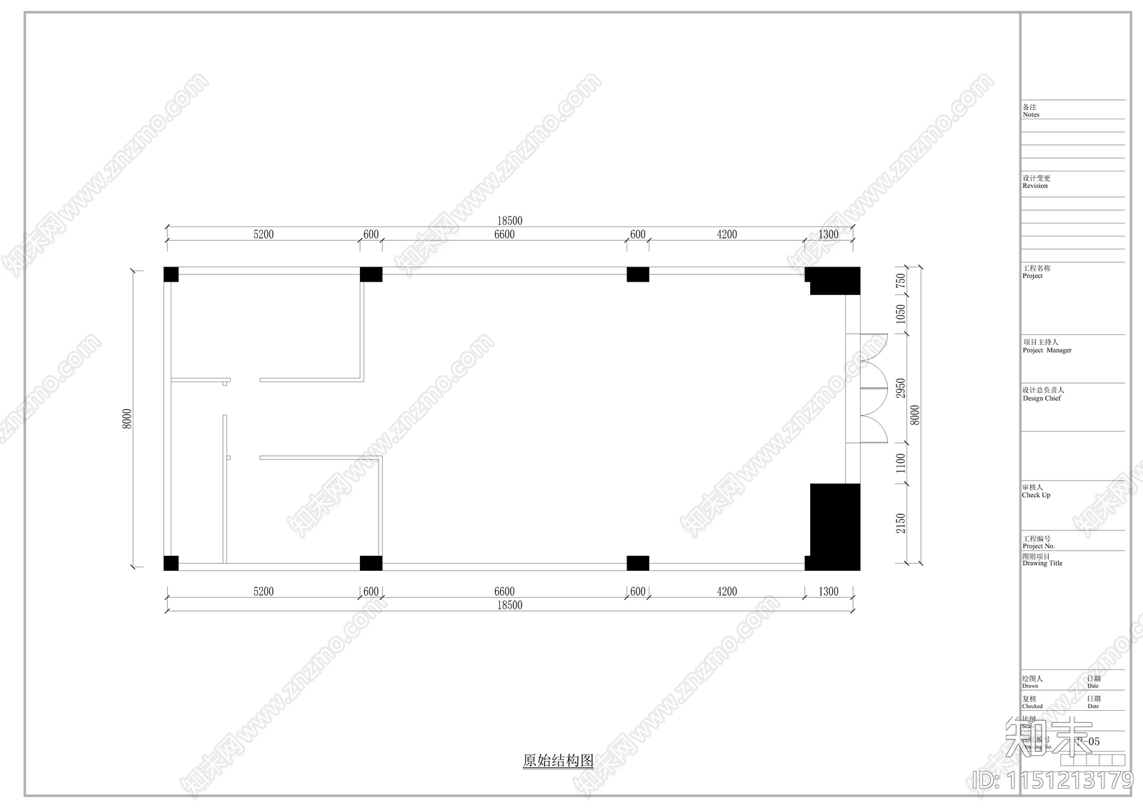 多功能厅室内cad施工图下载【ID:1151213179】