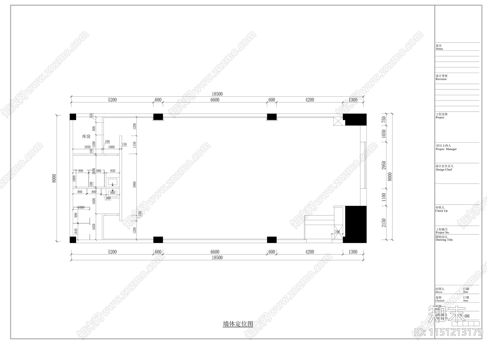 多功能厅室内cad施工图下载【ID:1151213179】