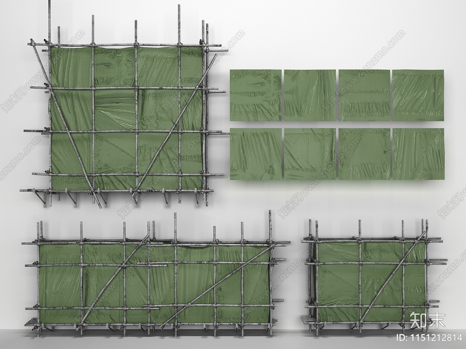 现代建筑构件3D模型下载【ID:1151212814】