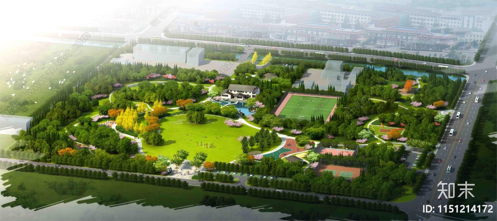 鸟瞰图设计素材精品下载_知末网