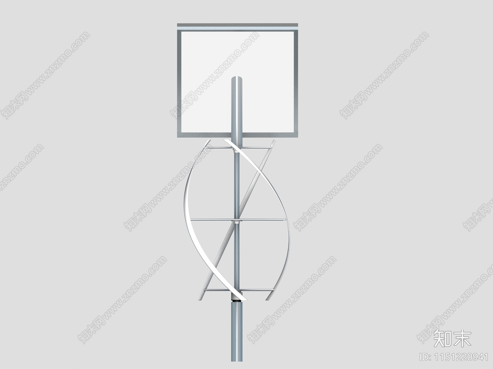 现代节能风车3D模型下载【ID:1151220941】