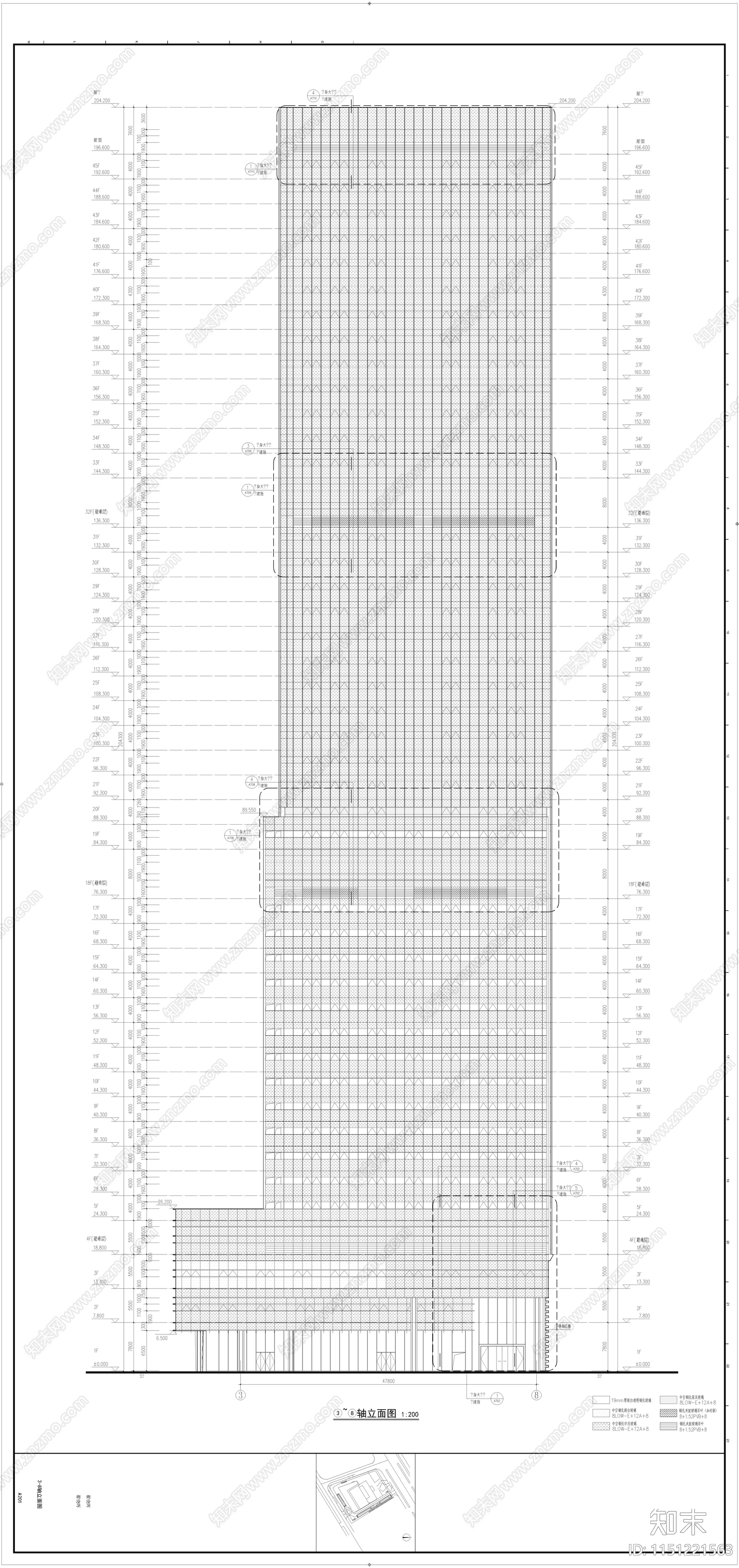 湛江市国基实业投资有限公司建筑cad施工图下载【ID:1151221563】