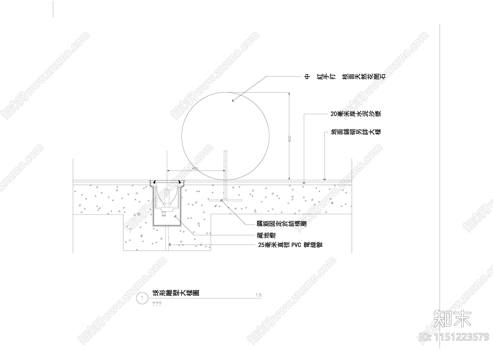 保利城花园景观cad施工图下载【ID:1151223579】