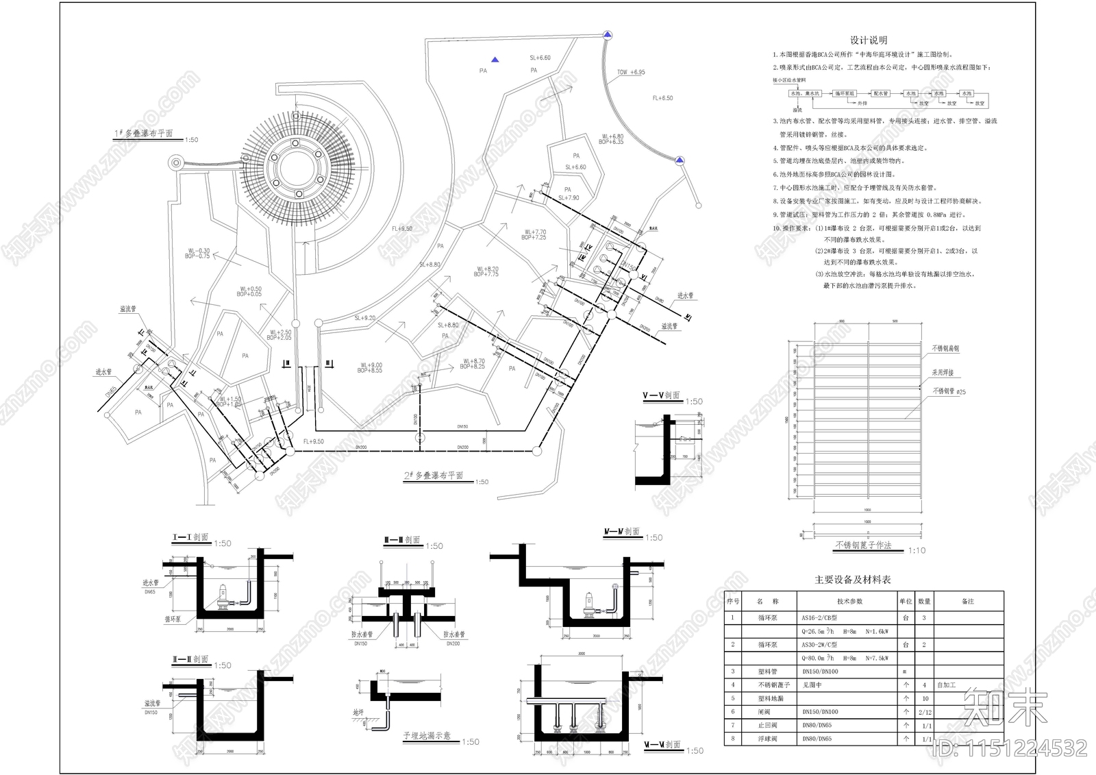 中海华庭景观cad施工图下载【ID:1151224532】
