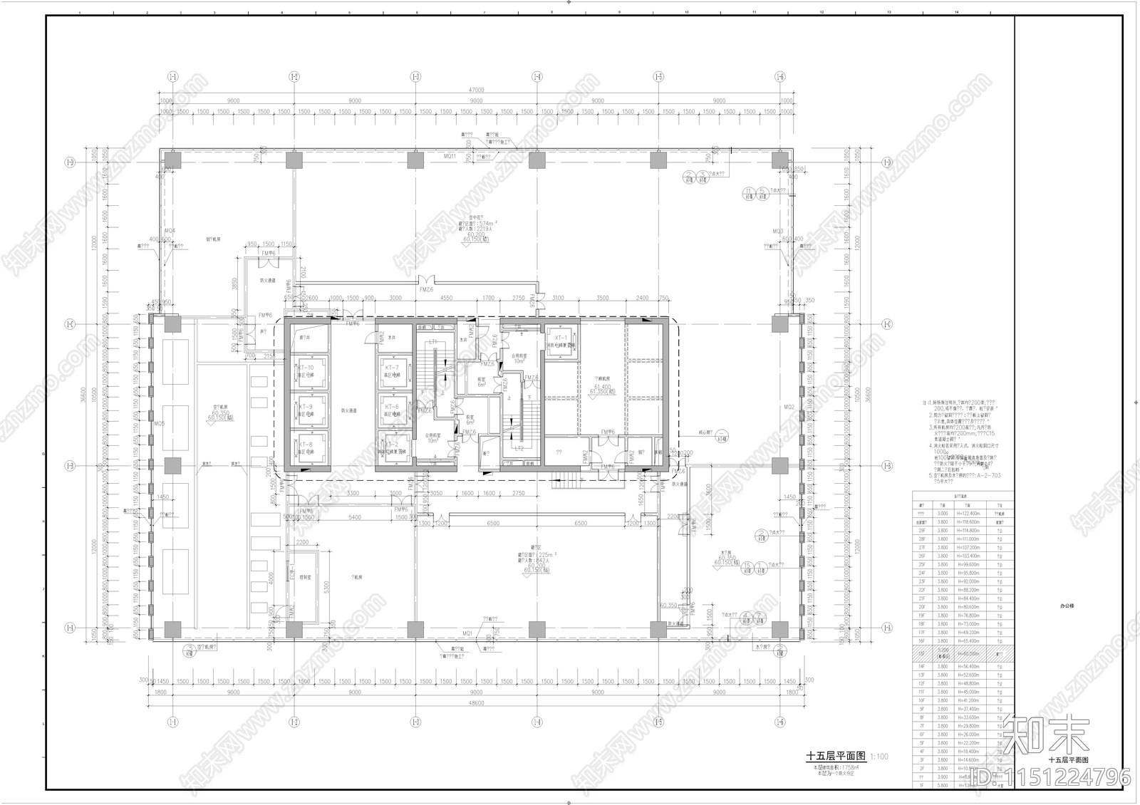 商业综合体建筑cad施工图下载【ID:1151224796】