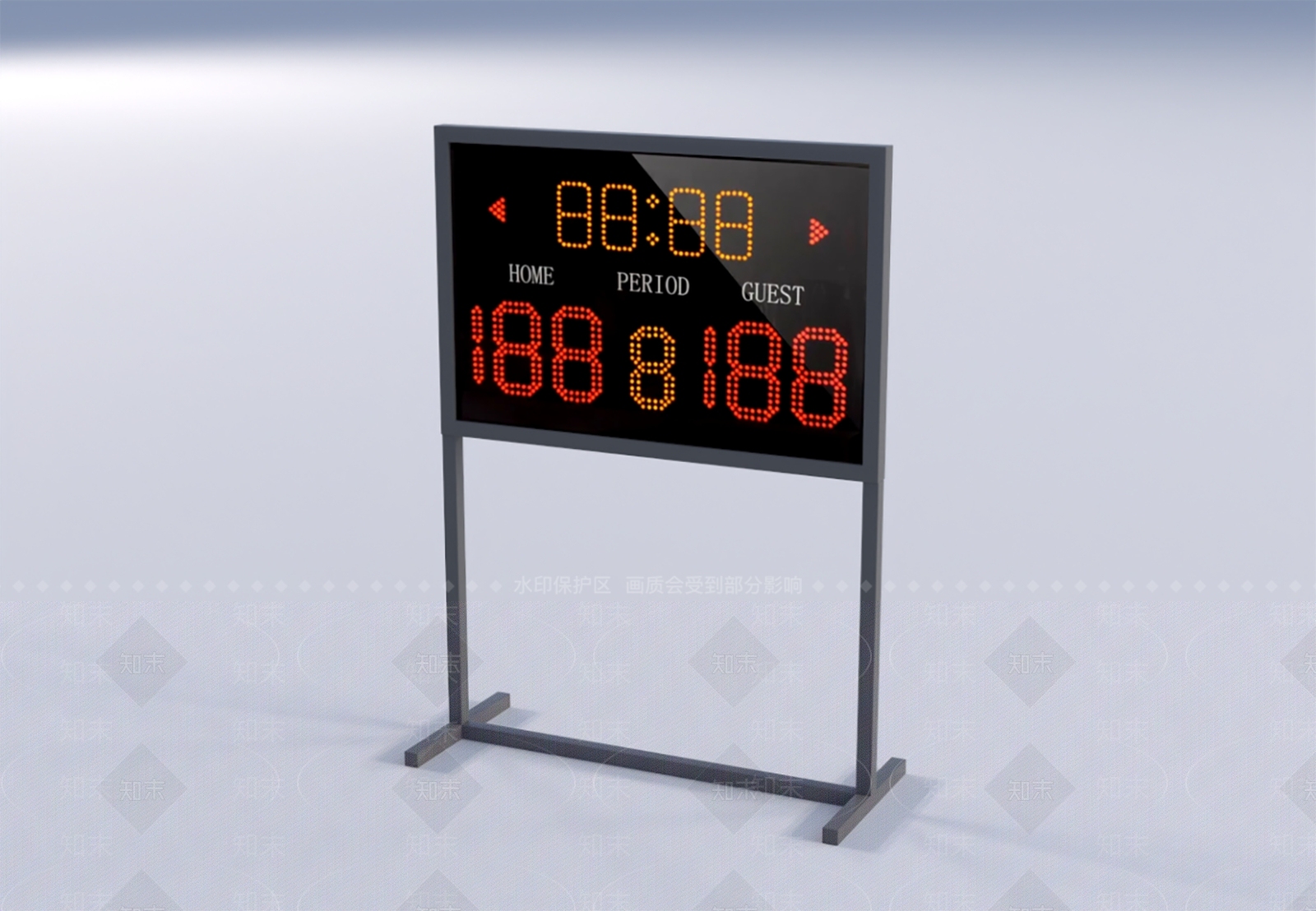 比赛电子记分牌3D模型下载【ID:1151227490】