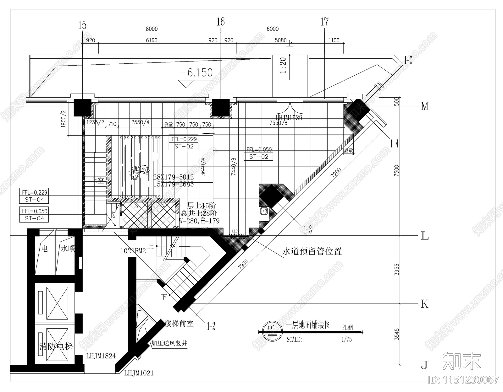 茶馆装修设计图纸cad施工图下载【ID:1151230067】