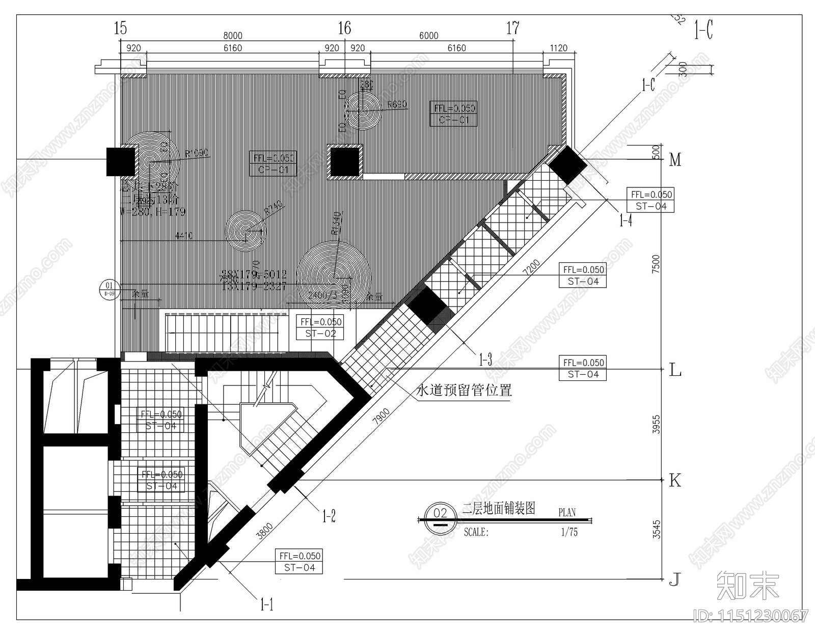 茶馆装修设计图纸cad施工图下载【ID:1151230067】