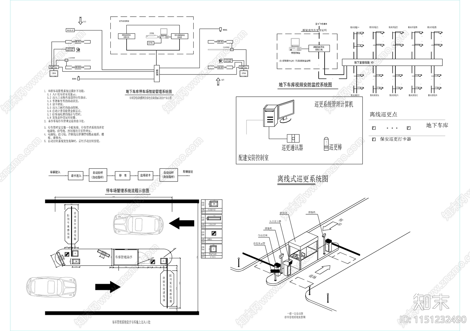 停车场系统图施工图下载【ID:1151232490】