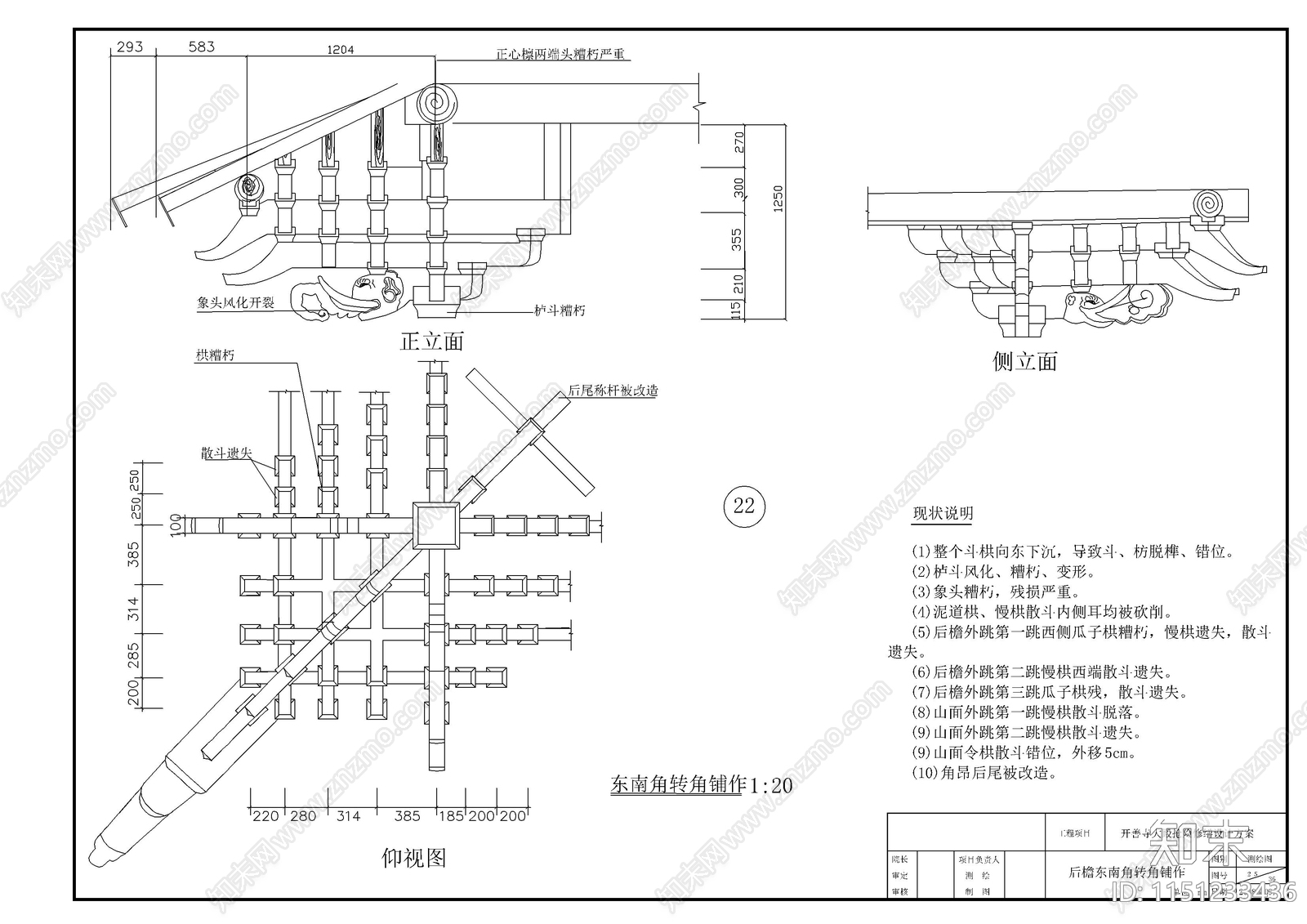 景观桥cad施工图下载【ID:1151233436】