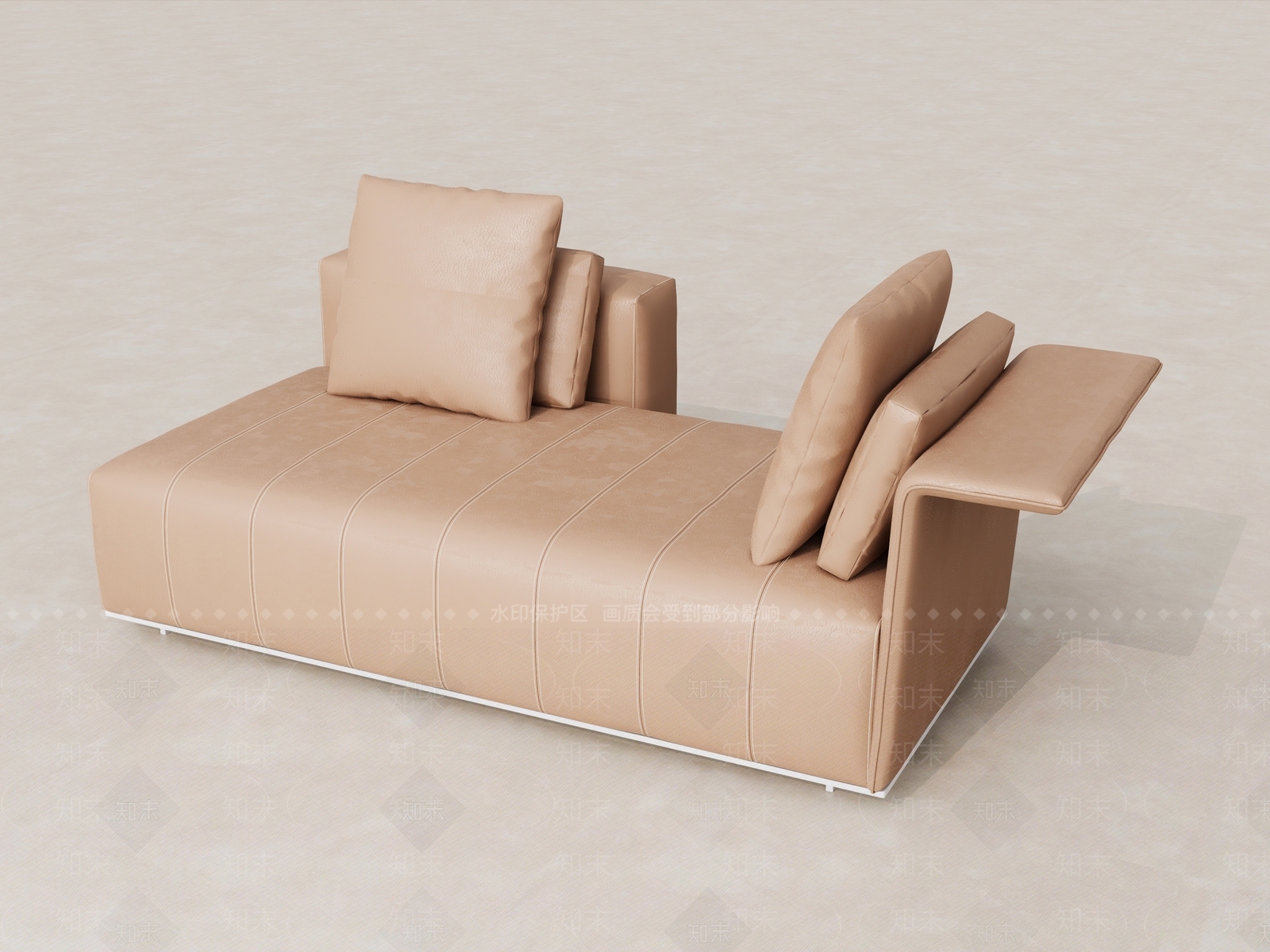 现代双人皮质沙发SU模型下载【ID:1151235604】